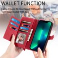 thumbnail image 5 of Case for iPhone 13 Pro Max Zipper Wallet Cover Lanyard Crossbody Neck Strap, 5 of 5