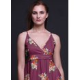 thumbnail image 4 of Bimba Robe Longue Maxi d'Été à Imprimé Floral pour Femme, Col en V, Tenue de Villégiature de Vacances - Grand, 4 of 6