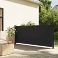 thumbnail image 1 of vidaXL Retractable Side Awning Black 120x500 cm, 1 of 5