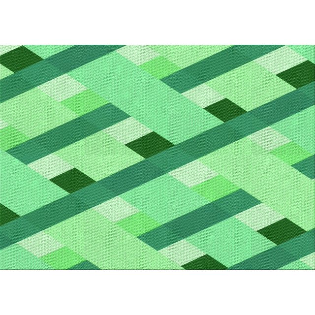 Ahgly Tapis Rectangulaire Lavable en Machine Intérieur Vert Jade Transitionnel, 2 Pieds x 3 Pieds