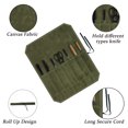 thumbnail image 4 of Wet Wax Canvas Knife Storage Bag Chef Picnic Camping Barbecue Kitchen Portable Storage Bag Chef Bag File Roll Storage Wangyu, 4 of 6