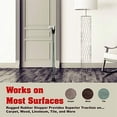 thumbnail image 3 of SECURITYMAN 2 in 1 Adjustable Door Security Bar &amp; Sliding Door Lock Bar - Constructed of High Grade Iron - Perfect for Apartment Security &amp; Home Protection - Chrome, 3 of 7