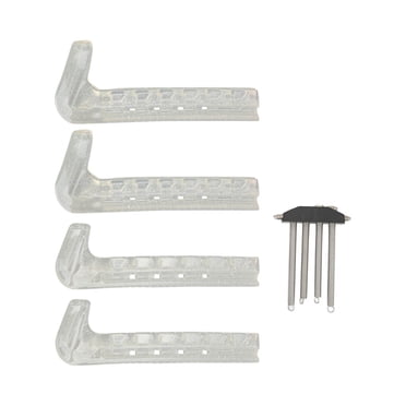 2 Pairs Skate Guards Portable Ice Skate Blade Covers Adjustable Ice Skate Blade Protector for Hockey Skates Figure Skates Ice Skates Translucent