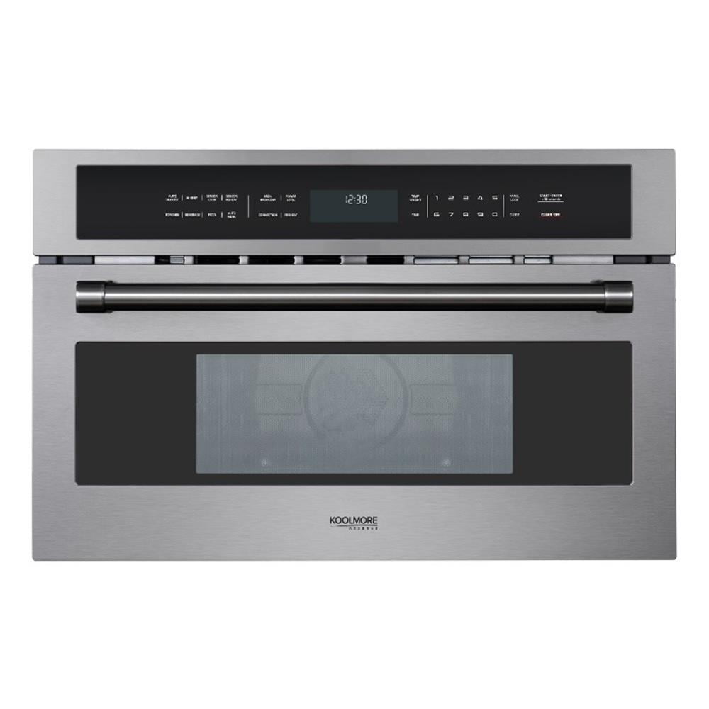 30" Black Stainless Steel Built-in Convection Microwave Oven