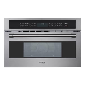 Pemberly Row 30" Black Stainless Steel Built-in Convection Microwave Oven