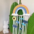 thumbnail image 3 of AMERTEER Hair Bow Holder Woven Space-saving Cotton Rope Rainbow Design Hair Accessories Organizer for Nursery Room, 3 of 10