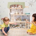 thumbnail image 2 of Costway Maison de Poupée en Bois pour Enfants, Maison Moderne à 4 Niveaux avec 33 Pcs d'Accessoires de Mobilier, 2 of 10