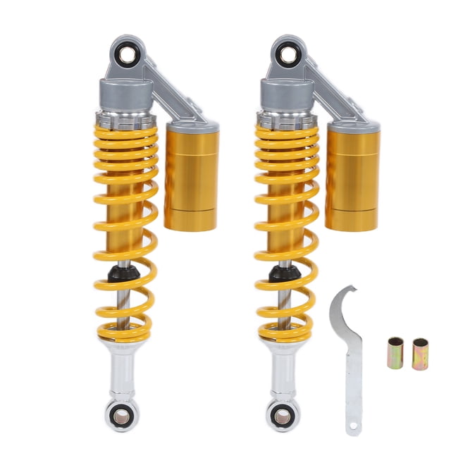 ATV Shock Absorber,Pair 340mm Motorcycle Shock Motorbike Rear Shock Absorber SUV Damper Compact and Lightweight