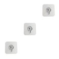 thumbnail image 3 of maskred 1/2/3/5 Screw Hanger Acrylic Wall Stick Holder Household Storage Screw Hook Seamless Rack 1pcs 3PCS, 3 of 6