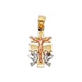 thumbnail image 1 of Precious Stars Pendentif Croix Caravaca en Or Tricolore 14k, 1 of 1