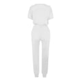 thumbnail image 5 of Yuyuzo Womens Workout Sets 2 Piece Short Sleeve Crew Neck T-Shirts Drawstring Jogger Pants with Pockets, 5 of 5