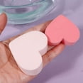 thumbnail image 1 of unbranded 2 Set 4pcs Heart Shaped Makeup Sponge For Dusting At Home Pink Beige, 1 of 7