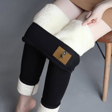 Qertyioot Plus Size Women's Fashion Casual Span Ladies Leggings High Waist Keep Warm Long Pants