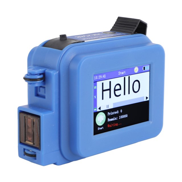 Handheld Inkjet Printer, Portable Handheld Printer With 2.4 Inch Touch Screen, Quick Drying Inkjet Coding Machine For Barcode, QRCode, Batch Number, Logo, 0.5in/1in Printing Height