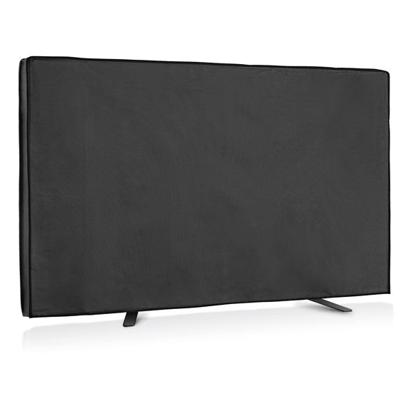 kwmobile Housse de Télévision Extérieure pour Téléviseur de 55 Pouces - Protecteur d'Écran Résistant aux Intempéries et à la Poussière - Noir