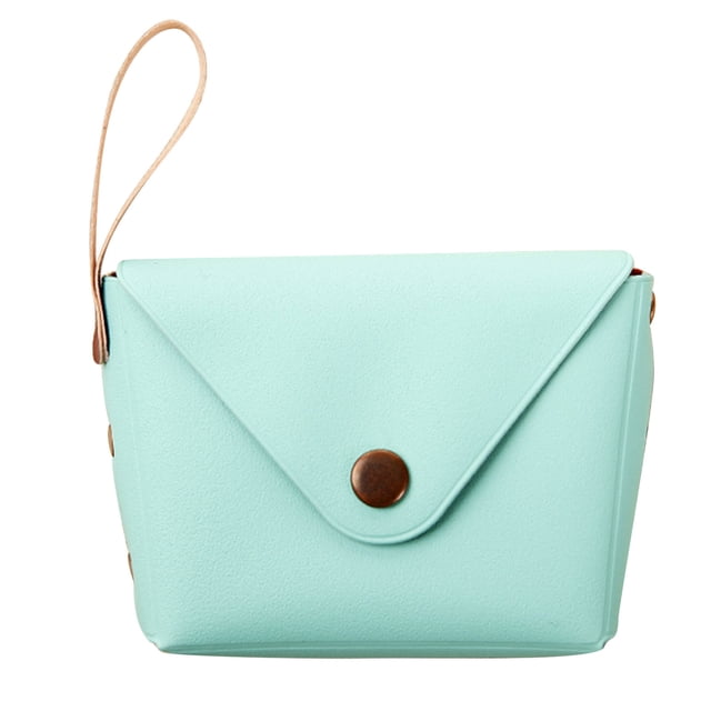 Makaron Purse Solid Candy Color Buckle Student Handbag