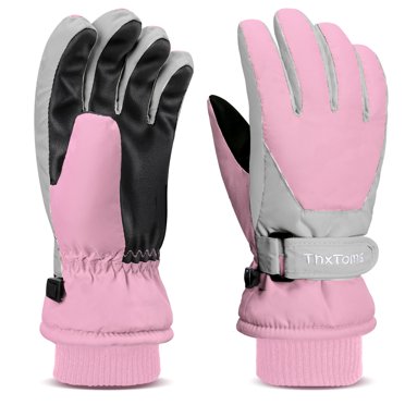 ThxToms Kids Winter Gloves Waterproof Snow Gloves for Kids Skiing Snowboarding, Cold Weather Gear for Boys and Girls