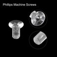 thumbnail image 4 of Unique Bargains Vis de Machine Crantées en Plastique M6x12 mm, Boulons de Machine à Tête Plate en PC, Lot de 10, 4 of 4