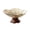 Or, variante sur Bol de Service sur Piédestal à Faux Grain de Bois en Plastique Transparent en Forme de Pétale Style Vintage pour Fruits Bonbons Collations Maison Cuisine