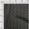 thumbnail image 2 of oneOone Cotton Poplin Black Fabric Floral Craft Projects Decor Fabric Printed By The Yard 42 Inch Wide, 2 of 4