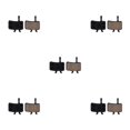 thumbnail image 1 of Baohd 1/2/3/5 10pair Lightweight Brake Pad For Wide Compatibility Durable Brake Pads JY-02A 5PCS, 1 of 6