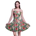 thumbnail image 1 of Bimba Robe Cocktail Florale pour Femme, Smockée, au-Dessus du Genou, Fluide, d'Été, Robe Soleil - Très Petit, 1 of 5