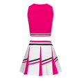 thumbnail image 3 of FhsagQ Outfits for Girls Cheerleading Outfit for Student Sports Day and Comfortable Performance Wear Girls Spring Outfits Size 10-12 Purple Red 6-7 Years, 3 of 3