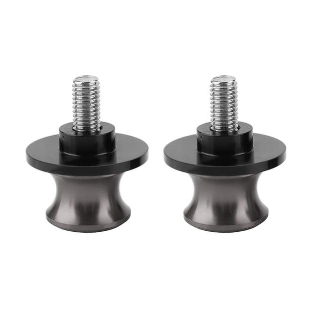 2 Pcs Bobines de Bras de Balançoire Arrière CNC 6mm pour Moto (Titanium)