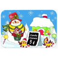 thumbnail image 1 of Carolines Treasures PJC1076LCB Candy Canes For Sale Snowman Glass Cutting Board- Large, 1 of 2