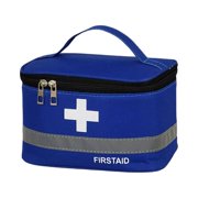 maskred First Aid Kit Bag Lightweight Waterproof Large Capacity Bags Oxford Cloth Medical Box Camping Kitchen Blue Medium 1Set