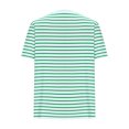 thumbnail image 4 of breaise Chandails à Rayures pour Femmes, Col Rond Décontracté, T-shirt à Manches Courtes, Été 2025, Coupe Régulière, Hauts Verts, TTTG, 4 of 6
