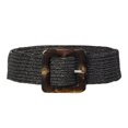 thumbnail image 1 of Kmbangi Ceinture en Paille Tissée pour Femmes, Ceinture Élastique Rétro Extensible, 1 of 5