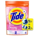 thumbnail image 1 of Tide Power PODs + Downy Laundry Detergent Pods, Soft Boosters + April Fresh, Detergent soap pacs for Laundry washing, HE compatible, 18 Count, 1 of 18