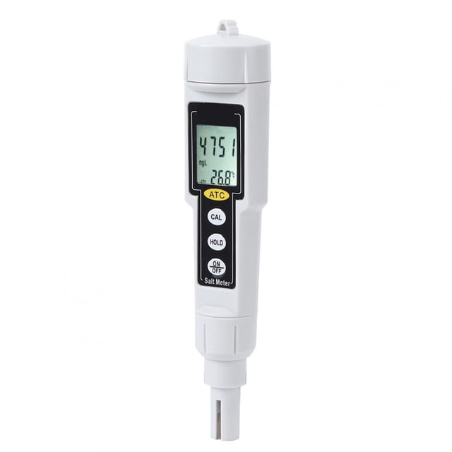 Domqga Thermomètre de Salinité, Testeur de Salinité Haute Précision pour Rivières et Lacs