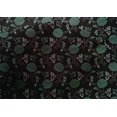 thumbnail image 4 of oneOone Cotton Silk Fabric Leaves & Floral Block Printed Fabric 1 Yard 42 Inch Wide, 4 of 4