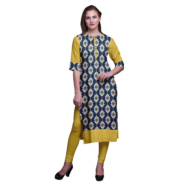Bimba Kurta Ethnique Tunique Imprimée pour Femmes