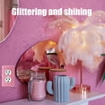 thumbnail image 4 of Kanayu 4 Pcs Light Pink Shiny Rhinestones Cover Bling Switch Wall Plate Decorative Includes 2 Duplex Light Plate Switch 2 Single Toggle Socket Outlet Cover 4.5" x 2.8", 4 of 6