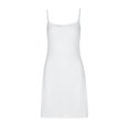 thumbnail image 4 of 2025 V au-Dessus du Genou Robes d'Été pour Femmes pour Fête Robe à Encolure Robes pour Femmes Décontracté Été Uni Sans Manches Bohème Robe à Col Montant pour Femmes, 4 of 4