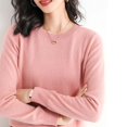 thumbnail image 5 of Duoif Chandails pour Femmes Chandails Légers Tendance pour Femmes Manches Longues Col Rond Léger Doux Tricoté Chandail Blouse Tricotée Chandails pour Femmes Hauts pour Femmes Rose TG, 5 of 5