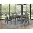 thumbnail image 2 of K-Living Modern Dining Room Furniture Set, 7-Piece Dining Table Set with Chairs in Grey, 2 of 6