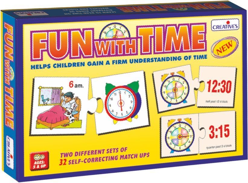 Creative's Educational Fun With Time Educational Card Game & Puzzle