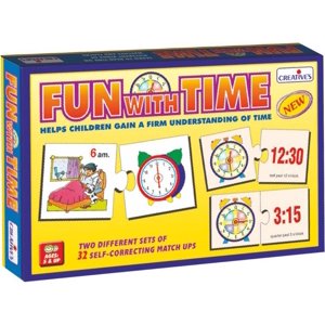 Creative's Educational Fun with Time Educational Card Game & Puzzle