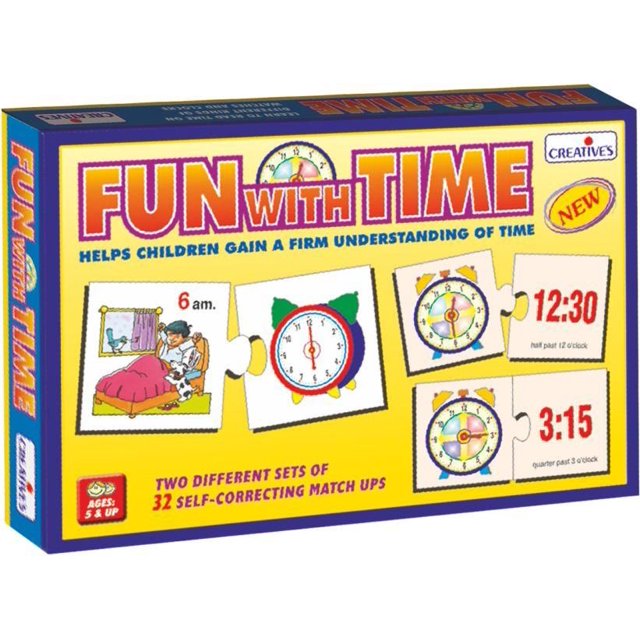 Creative's Educational Fun With Time Educational Card Game & Puzzle