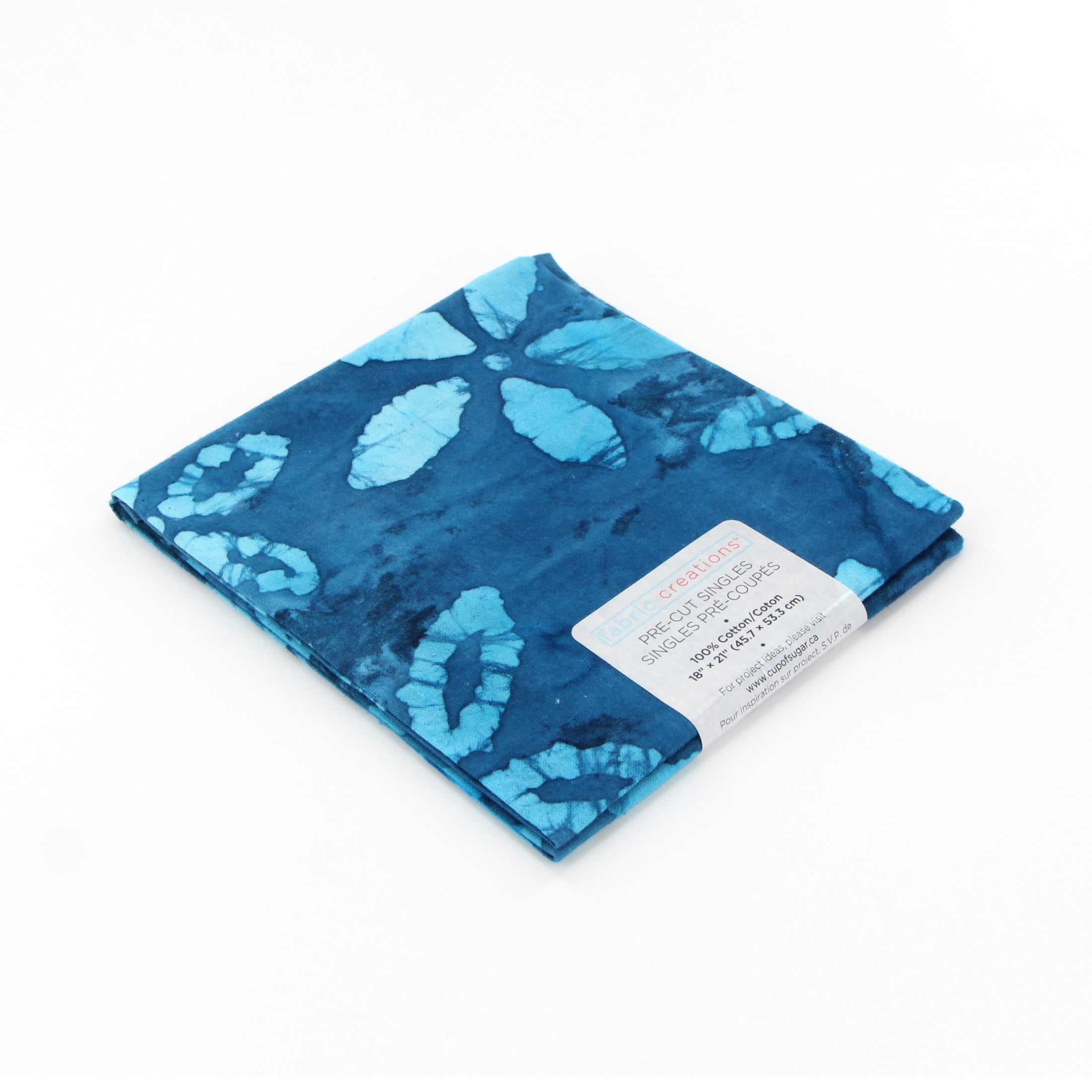 FABRIC CREATIONS, coupons prédécoupés, 1 mc, 100 % coton, batik, 45,7 cm × 53,3 cm (18 po × 21 po)