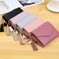 thumbnail image 1 of Women's Hand Bag With Heat And Tassel Accessories, Trendy Short Trifold Wallet, Short Coin Purse, 1 of 6