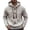 Grey, variant on Men's Hooded Knit Cardigan Long Sleeve Button Up Solid Color Casual Sweater Jacket
