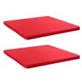 thumbnail image 1 of Visland 2 Pcs Stretchy Fitted Table Cover 34x34 Inch Square Tablecloth with Elastic Edge Table Cloth for Kitchen Dining Picnic Patio Outdoor Party Tables, 1 of 8