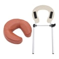 thumbnail image 1 of lionlar Table de Massage Berceau pour le Visage avec Coussin d'Oreiller Support Support SPA Ajustable Rouge Brun, 1 of 9