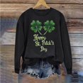 thumbnail image 5 of VKOYWKM Chandails de la Saint-Patrick à Manches Longues, Col Rond, Chandails à Enfiler, Hauts, Graphique « Lucky Four Leaf », Chandails de la Saint-Patty Cadeaux pour Dat, 5 of 5