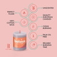 thumbnail image 3 of BOLSIUS 4 Pack Frosted Lavender Rustic Pillar Candles - 2.75 X 3.25 inches - Premium European Quality - Natural Eco-Friendly Plant-Based Wax - Unscented Dripless Smokeless 35 Hour Party Décor Candles, 3 of 8